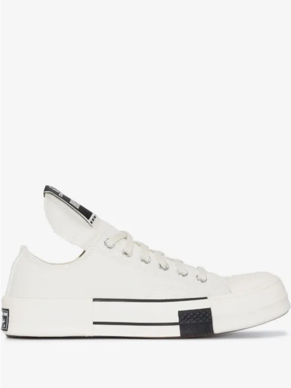 RICK OWENS
+ Converse + DRKSHDW DRKSTAR OX canvas sneakers